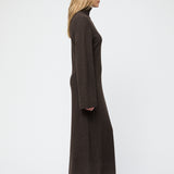 Turtleneck Toulon Maxi Dress Jet Black