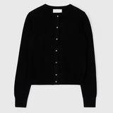 Classic Cashmere Cardigan Jet Black