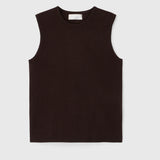 Classic Cashmere Tank Chocolate