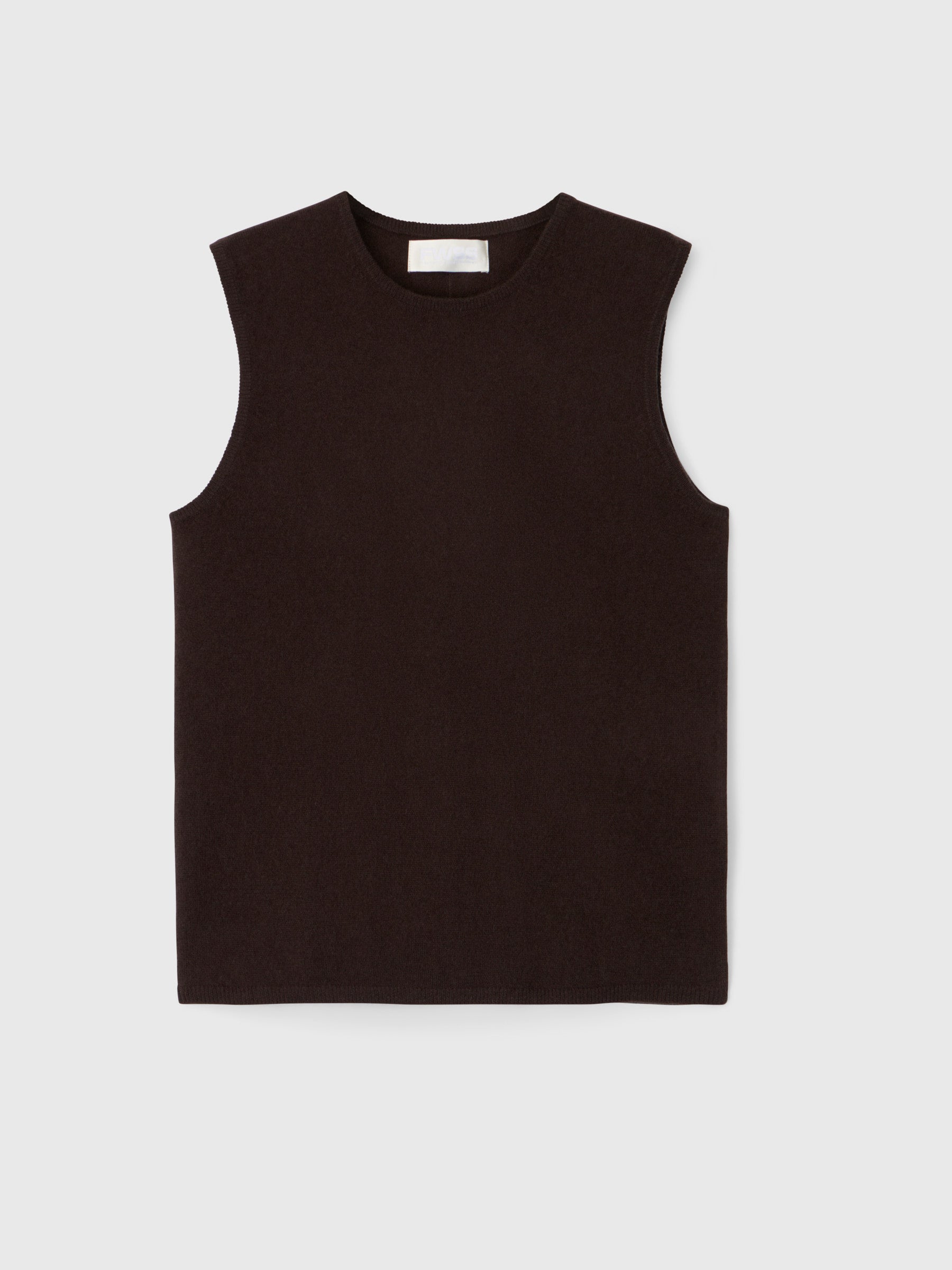 Classic Cashmere Tank Chocolate