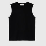 Classic Cashmere Tank Jet Black