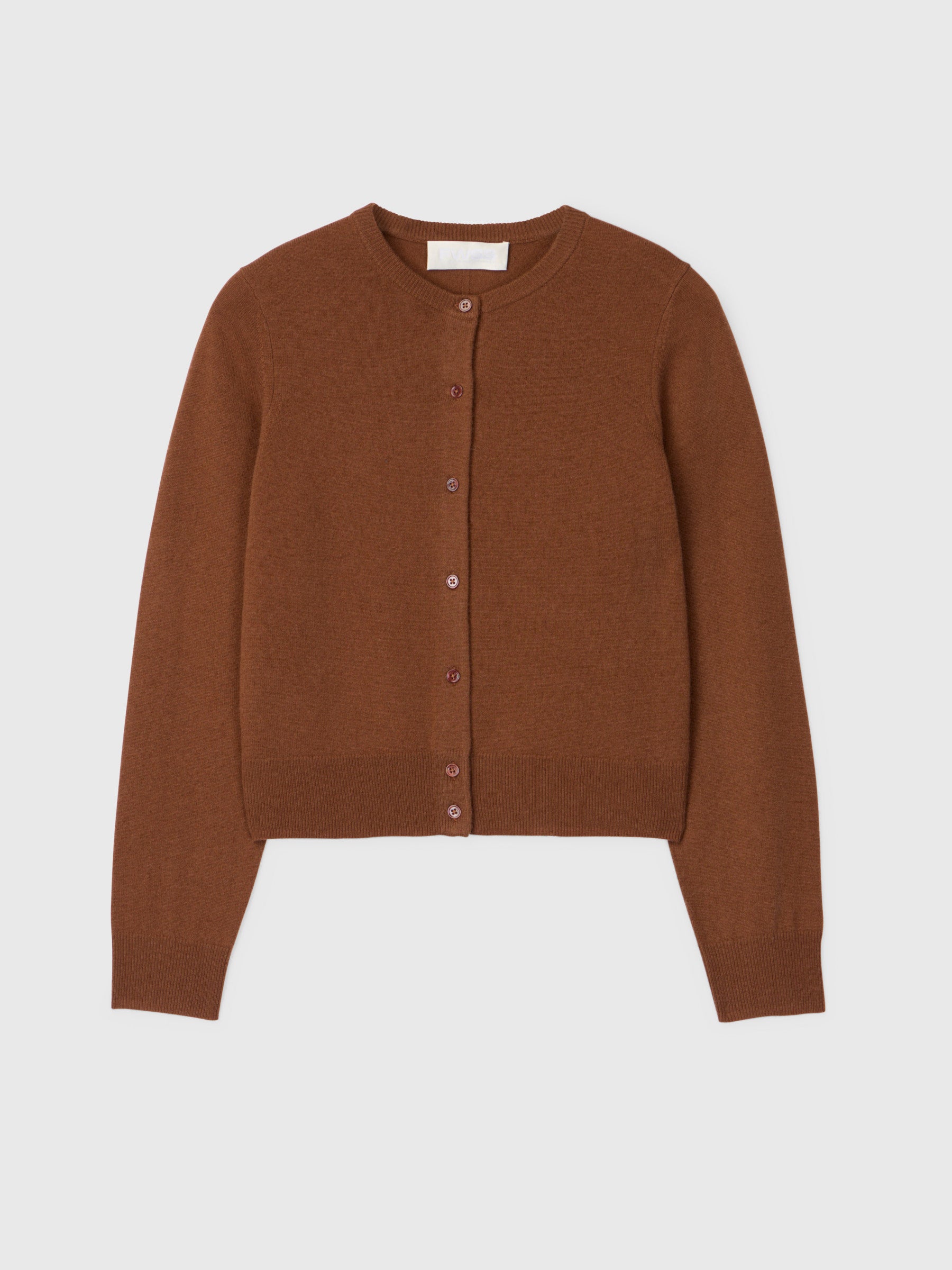 Classic Wool Cardigan Caramel