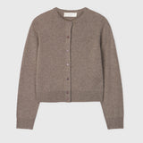Classic Wool Cardigan Stone