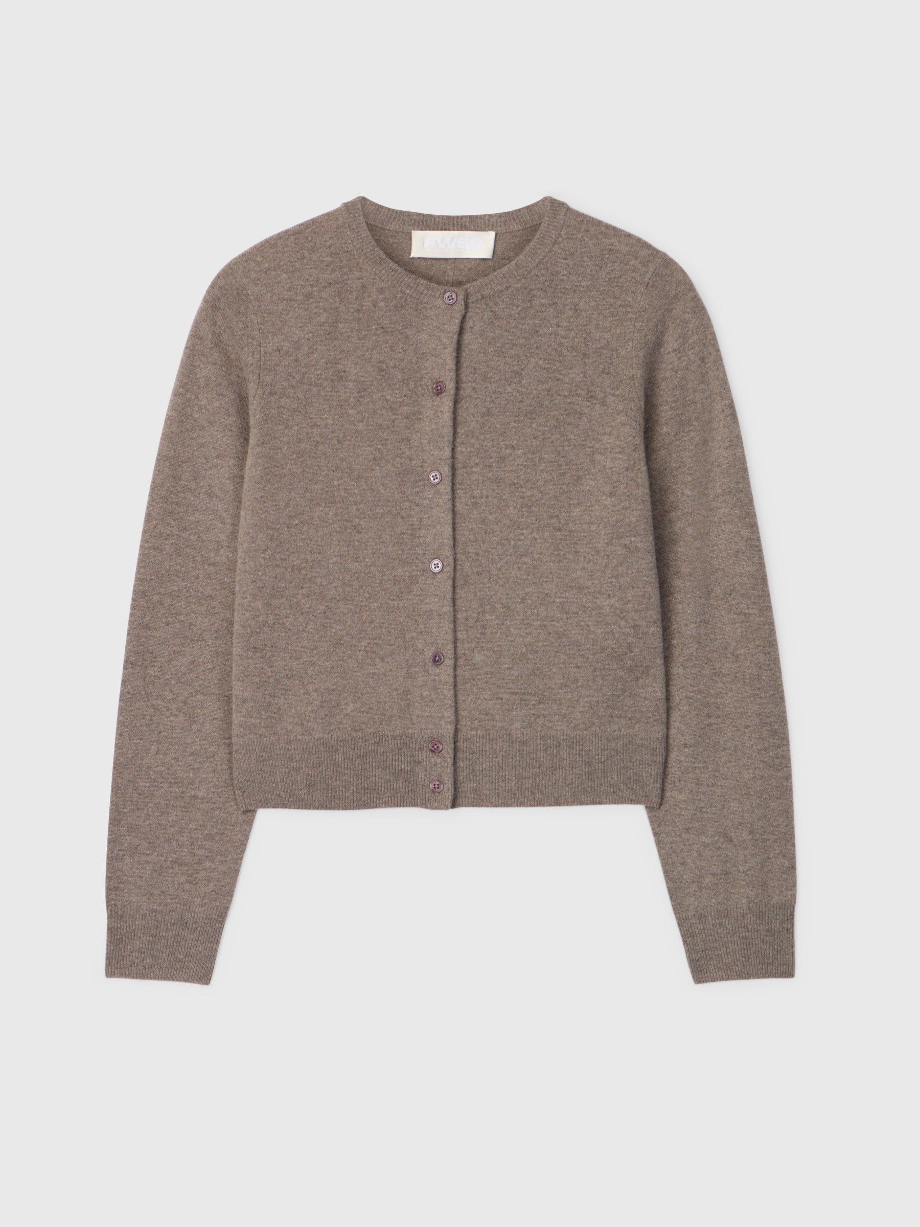 Classic Wool Cardigan Stone