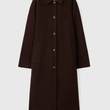 Doublé Wool Trench Molé Brown