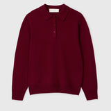 Estate Pique Sweater Burgundy
