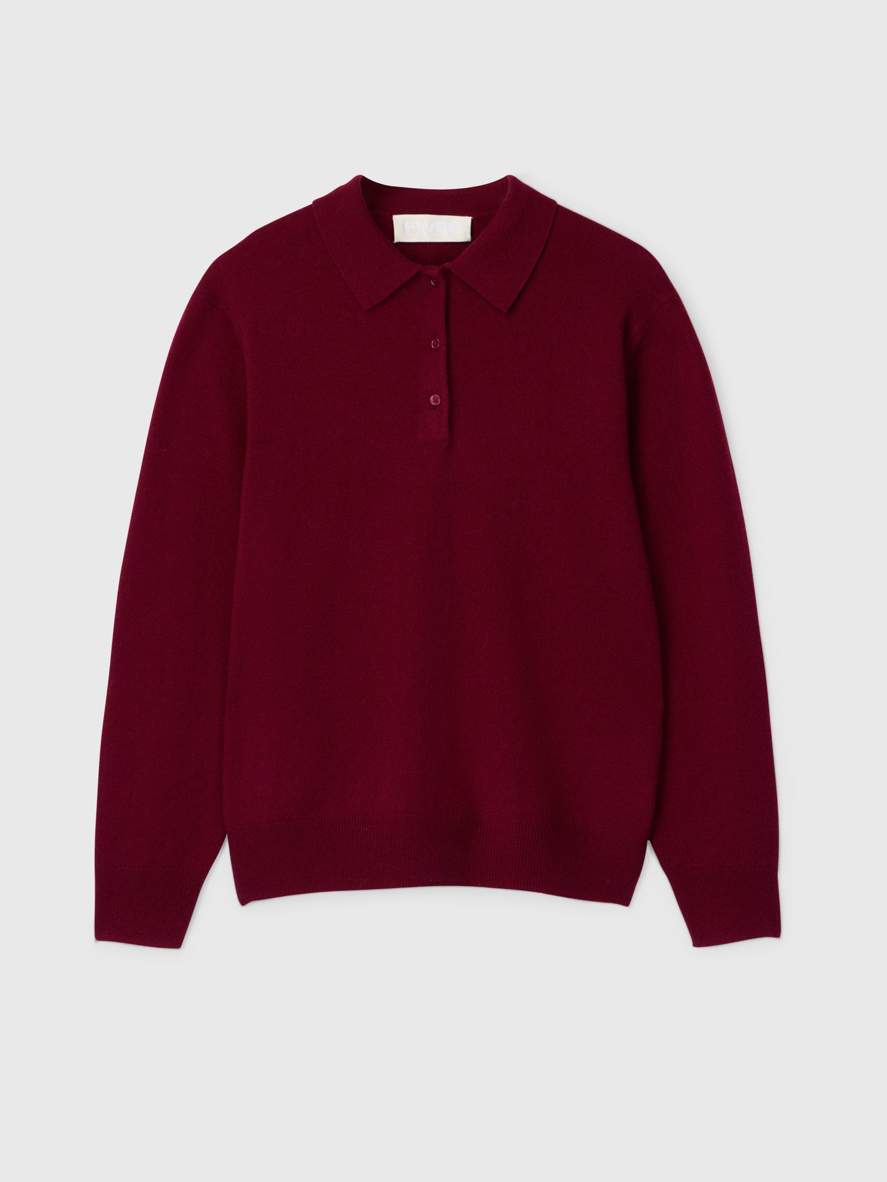 Estate Pique Sweater Burgundy