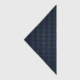 Flannel Poet Scarf Green Navy Check