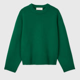 Harbour Round Neck Sweater Bottle Green