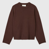 Harbour Round Neck Sweater Chocolate Brown