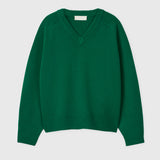 Harbour V-Neck Sweater Bottle Green