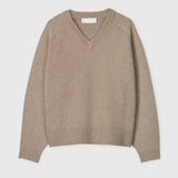 Harbour V-Neck Sweater Wheat