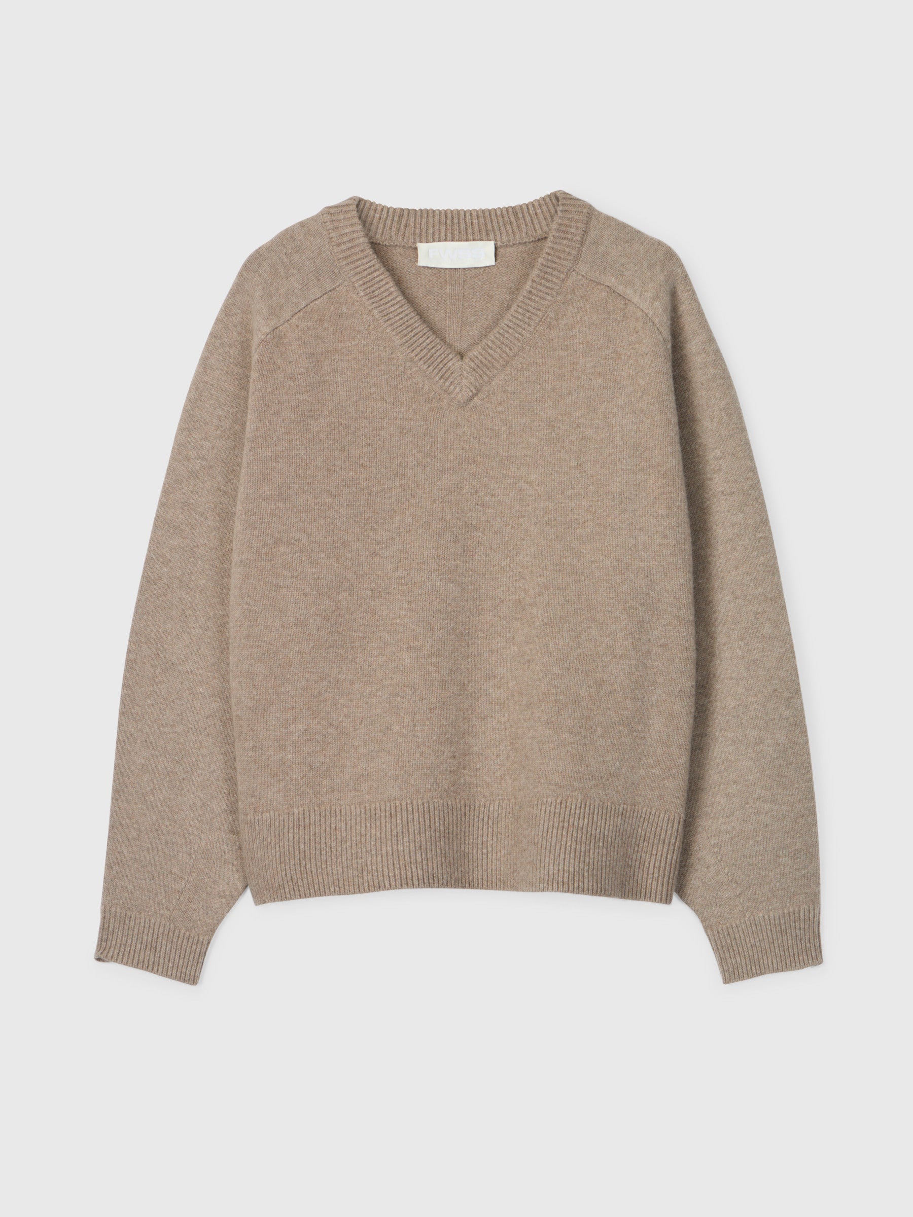 Harbour V-Neck Sweater Wheat