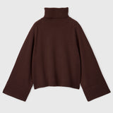 Issa Turtleneck Sweater Chocolate Brown