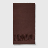 Italian Double Wool Scarf Espresso