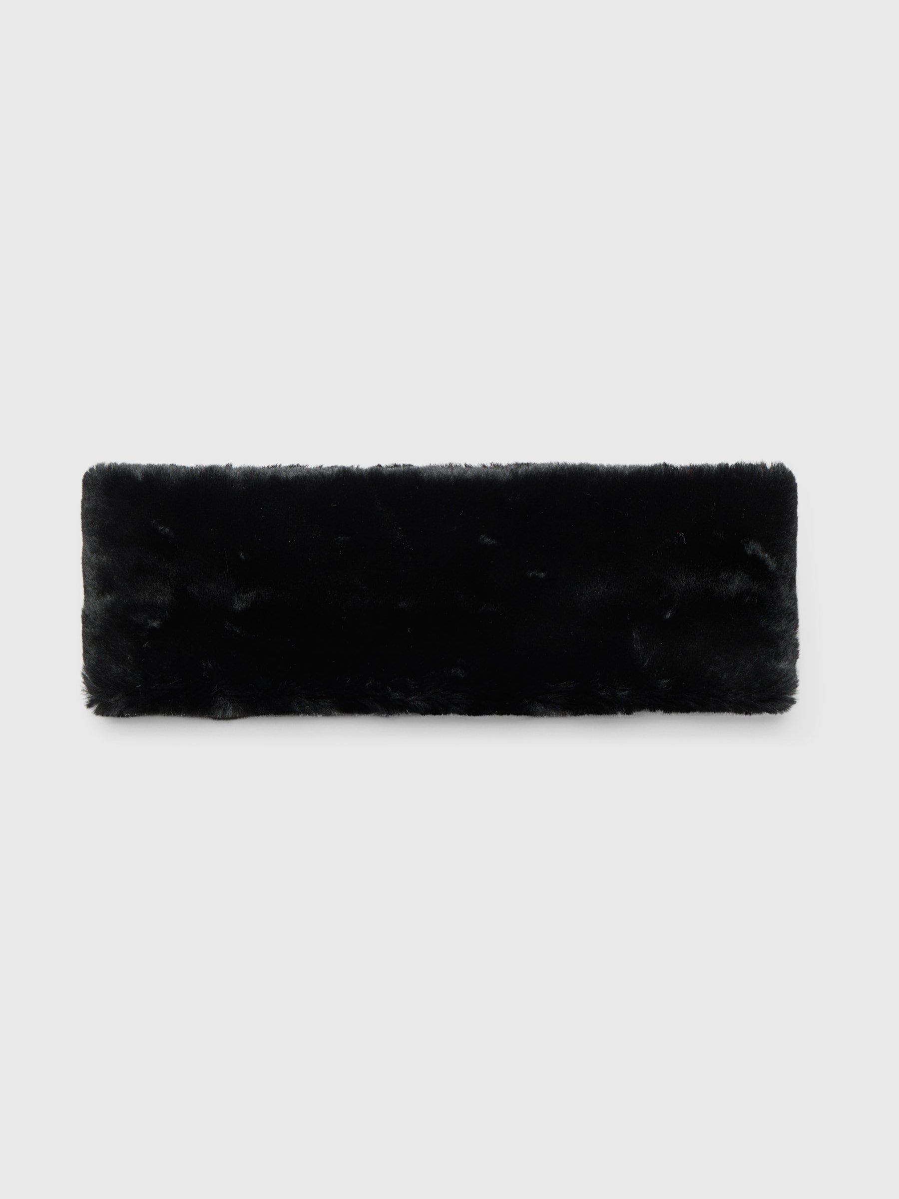 Oslo Shearling Headband Jet Black