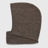 Tie Up Knitted Hood Coffee