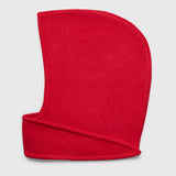 Tie Up Knitted Hood Crimson