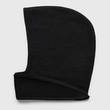 Tie Up Knitted Hood Jet Black