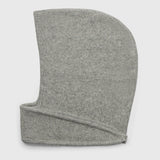Tie Up Knitted Hood Mid Grey