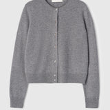 Classic Wool Cardigan Gray Melange