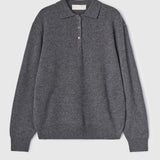 Estate Pique Sweater Charcoal