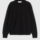 Estate Pique Sweater Jet Black