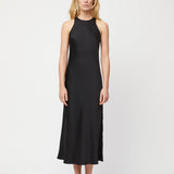 Bias Cut Spark Dress Jet Black