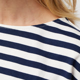 Breton Boatneck Long Sleeve Navy White Stripe