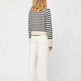 Relaxed Wide Leg Jeans Ecru