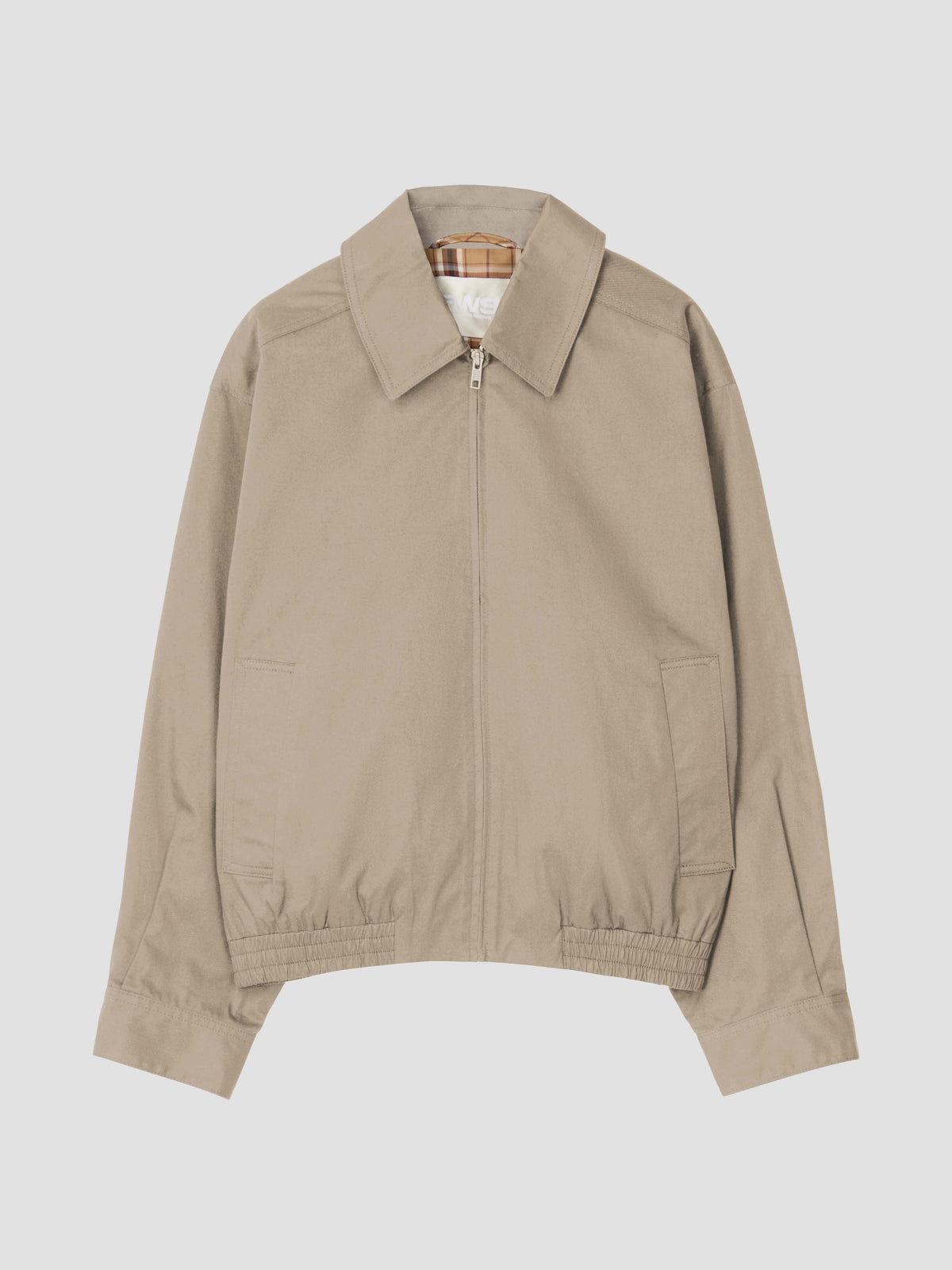 Ameri FLEECE BONDING ZIP BLOUSON Free Khaki