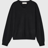 Classic V-Neck Sweater Jet Black