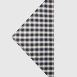 Poet Scarf Black White Shadow Check