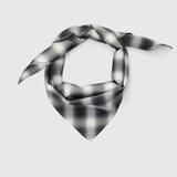 Poet Scarf Black White Shadow Check