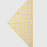 Poet Scarf Natural Yellow Linen Check
