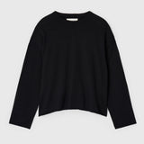Toulon Cotton Cashmere Sweater Jet Black