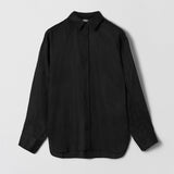 Linen Coastal Shirt Jet Black