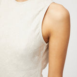 Bias Cut Linen Dress Natural Linen