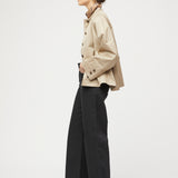 Cropped Trench Coat Khaki