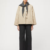 Cropped Trench Coat Khaki