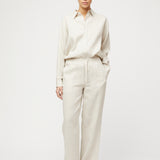 Linen Fisherman Trousers Jet Black
