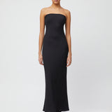 Amara Strapless Dress Jet Black