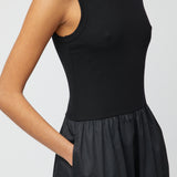 Drop Waisted Dress Black Macadamia