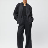 Linen Coastal Shirt Jet Black