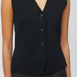 Milano Knit Vest Chocolate Brown