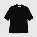 Celeste Pique Tee Jet Black