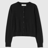Classic Cotton Cardigan Jet Black