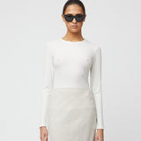 Riviera Ribbed Long Sleeve Salt