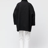Oversized Canvas Jacket Jet Black