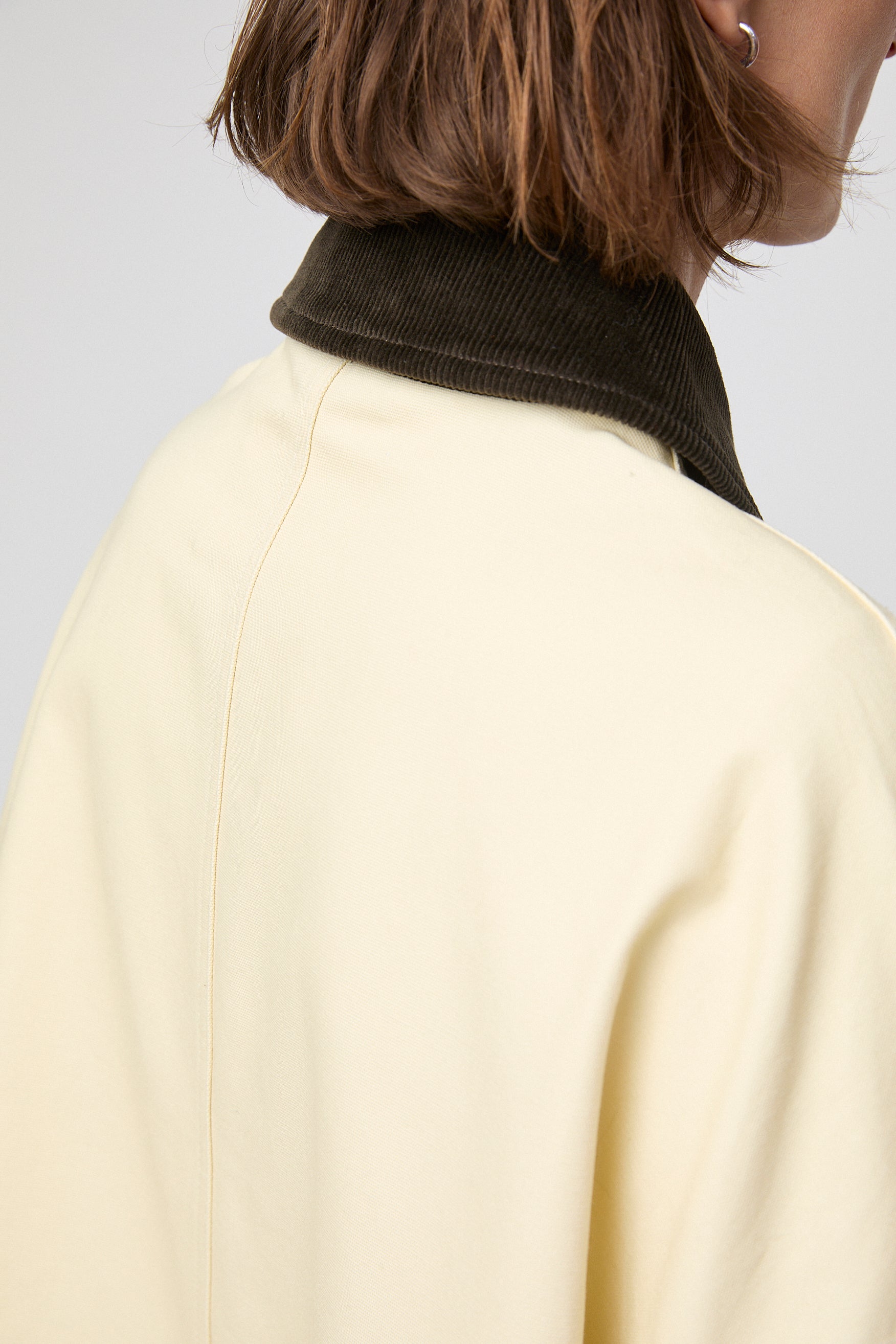 Oversized Canvas Jacket Panna Cotta